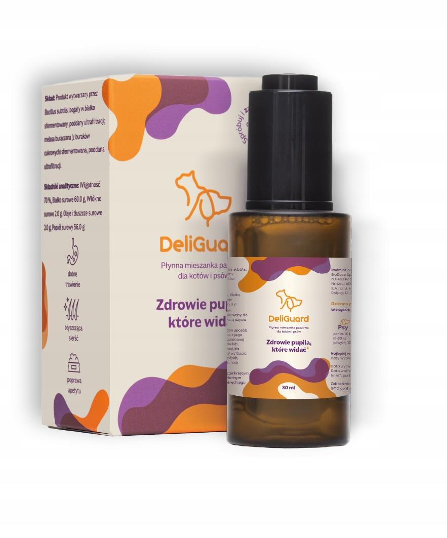DeliGuard Postbiotic for Dogs & Cats - Advanced Gut Health Supplement & Digestive Aid Drops for Diarrhea, Gas & Upset Stomach Relief - 30ml Liquid Pet Probiotic Alternative
