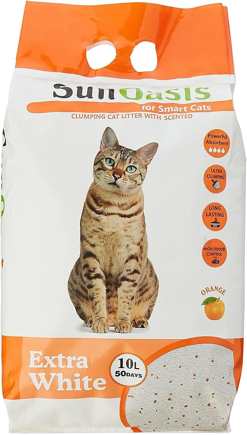 Sun Oasis Clumping Cat Litter Orange Scented 10 L