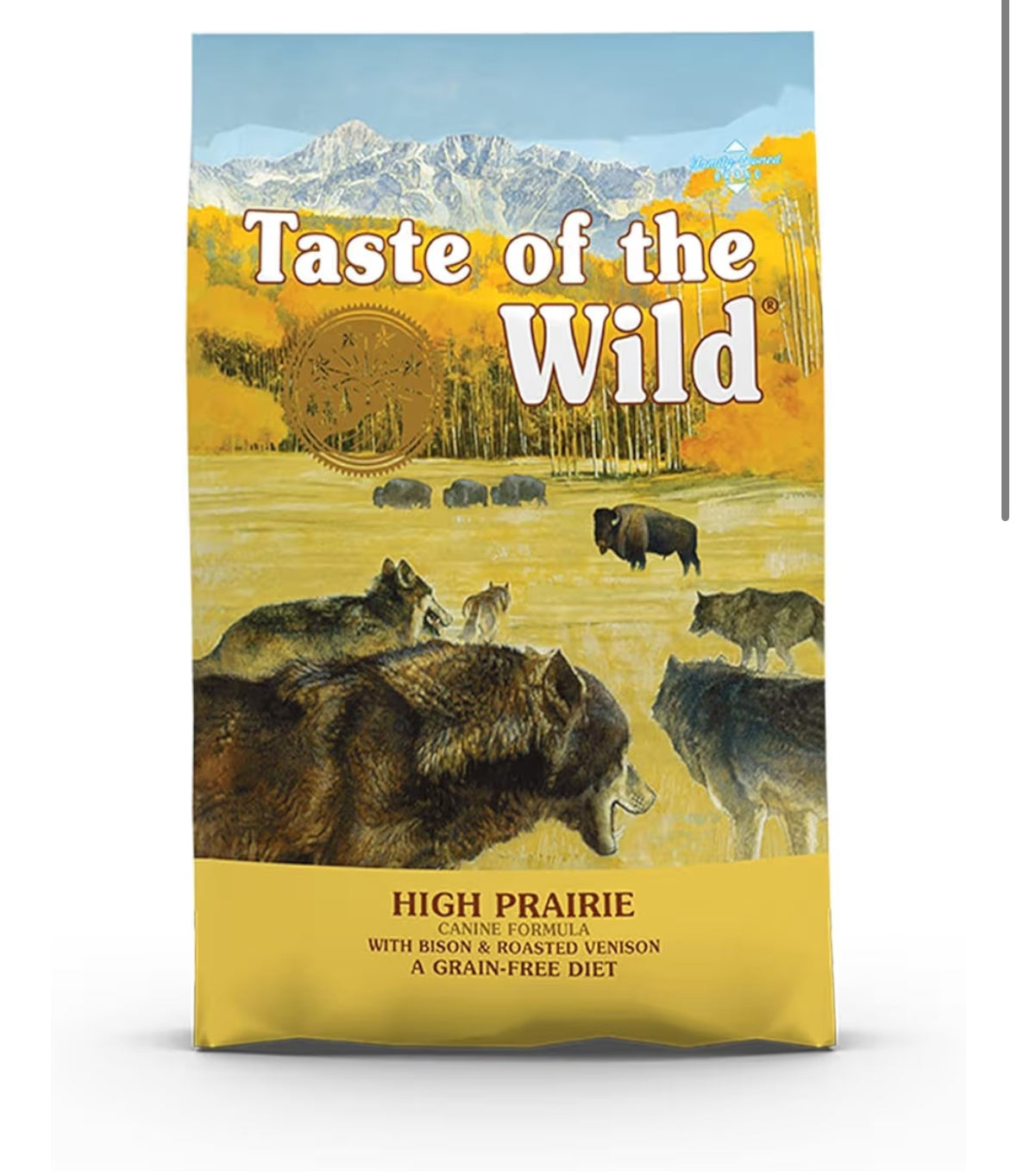 Taste of the Wild Grain Free Premium High Protein Dry Dog Food High Prairie Adult Roasted Bison & Roasted Venison - 12.2 KG