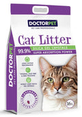 Doctor Pet Silica Gel Cat Litter 16L - Lavender Scented Crystals, Hygienic, Dust-Free, Zero Tracking, Long-Lasting, Superior Odor Control