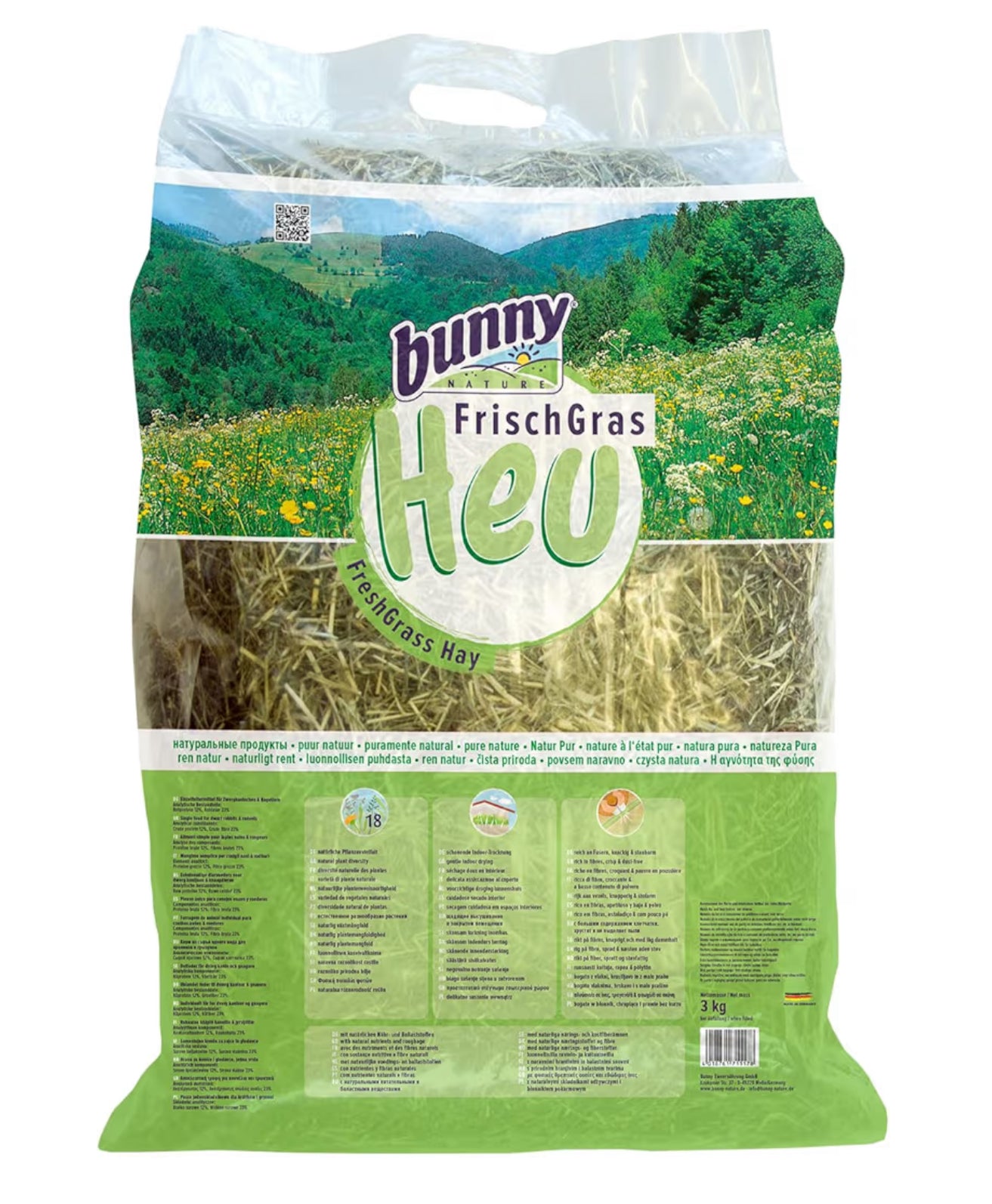 Bunny Nature Fresh Grass Hay 3Kg