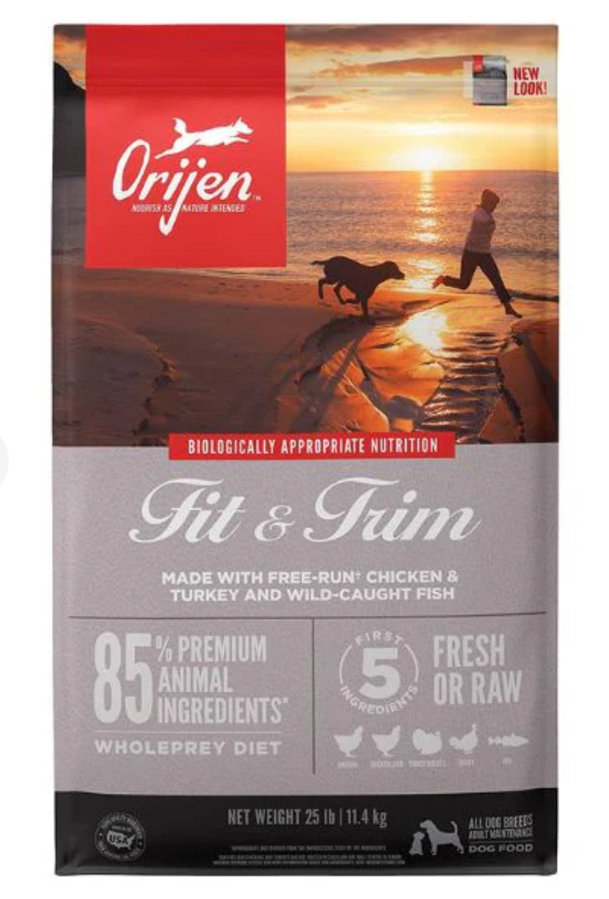 Orijen Fit & Trim Protein-Rich Adult Dog Dry Food 11.4kg