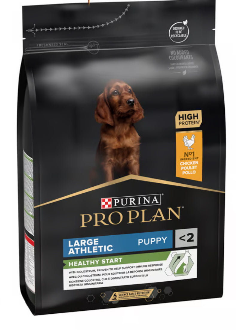 PRO PLAN HEALTHY START LARGE ATHLETIC PUPPY, DRY DOG FOOD WITH CHICKEN, 3 KG