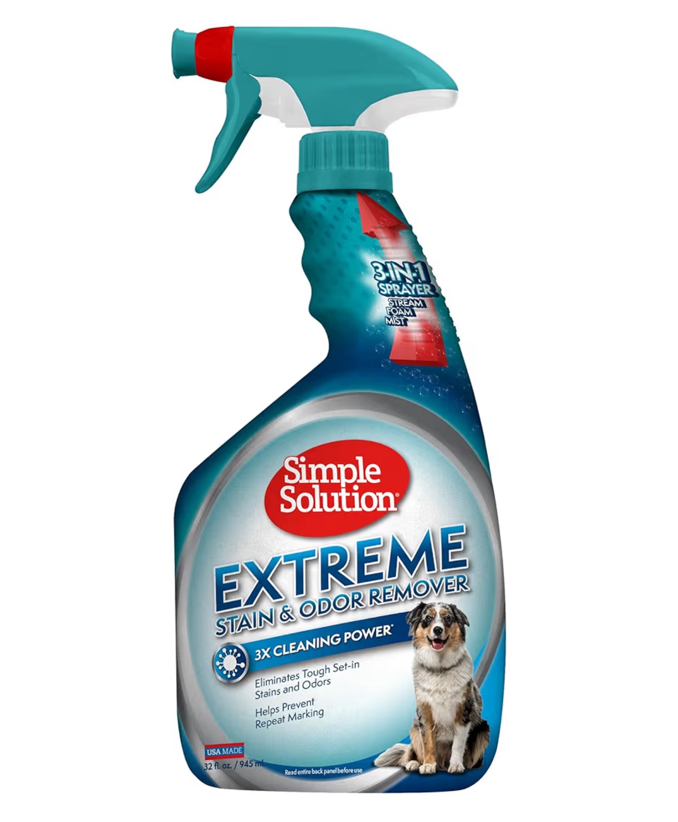 Simple Solution Extreme Dog Stain Odour Remover, 32 Oz, White