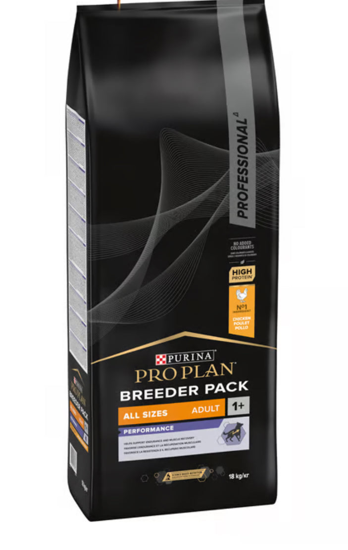 PRO PLAN PERFORMANCE ALL SIZES ADULT, DRY DOG FOOD WITH CHICKEN, 18 KG