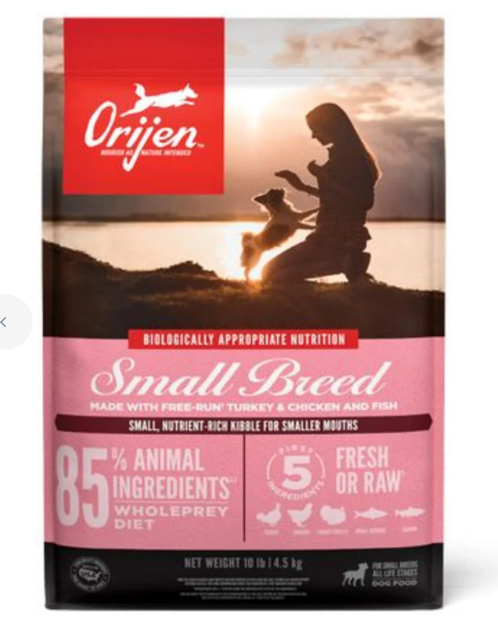 Orijen Small Breed Protein-Rich Dog Dry Food 1.8kg