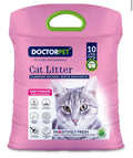 Doctor Pet Cat Litter Baby Powder 10L – 100% Natural Clumping Bentonite,Scented, Ultra Absorbent,Easy Scooping, Dust-Free, Odor Control, Easy Scooping, Hypoallergenic & Non-Stick Paw Formula