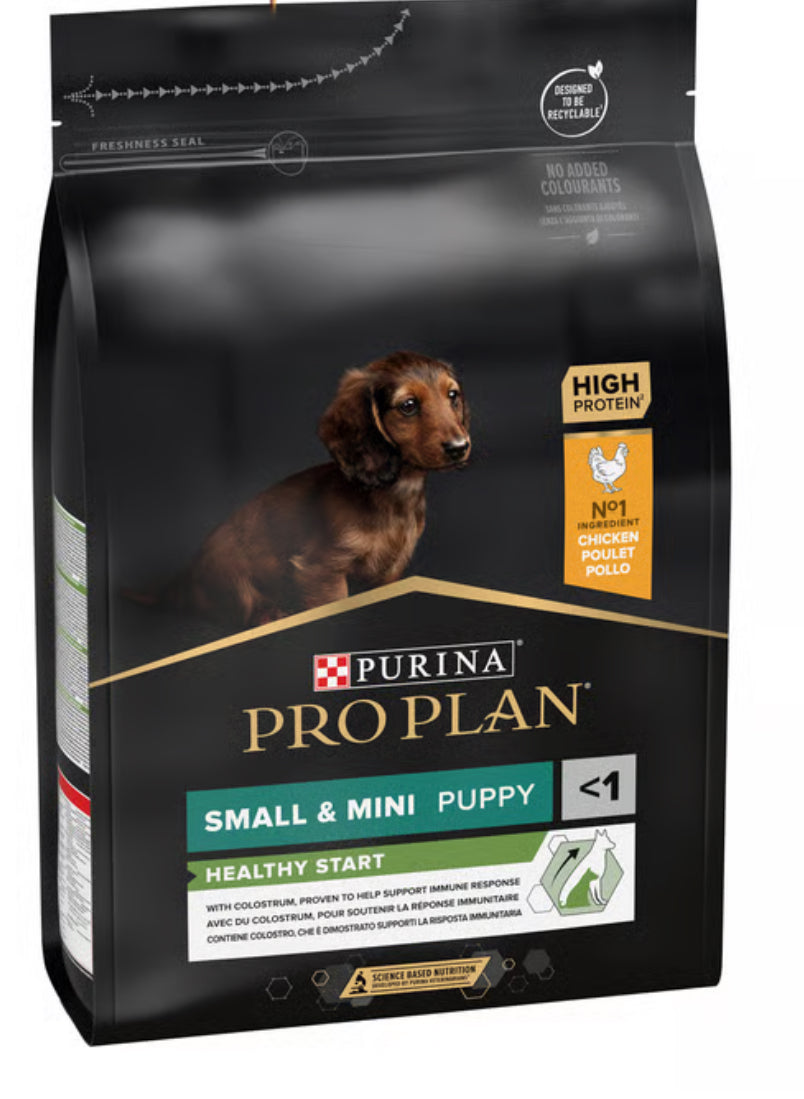 PRO PLAN HEALTHY START SMALL AND MINI PUPPY, DRY DOG FOOD WITH CHICKEN, 3 KG