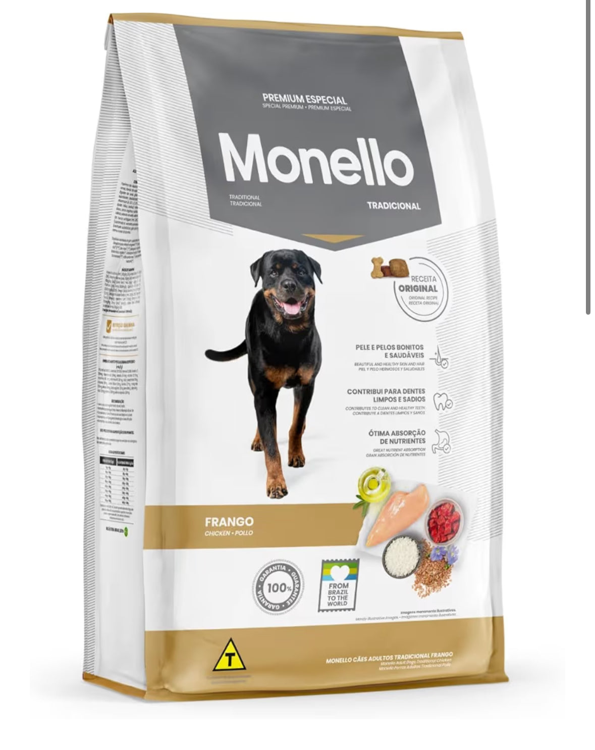 MONELLO Adult Dog Traditional 15kg, multicolor