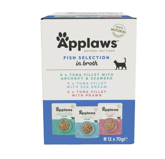 Applaws Fish Multipack Adult Wet Cat Food 12 x 70g Pouch