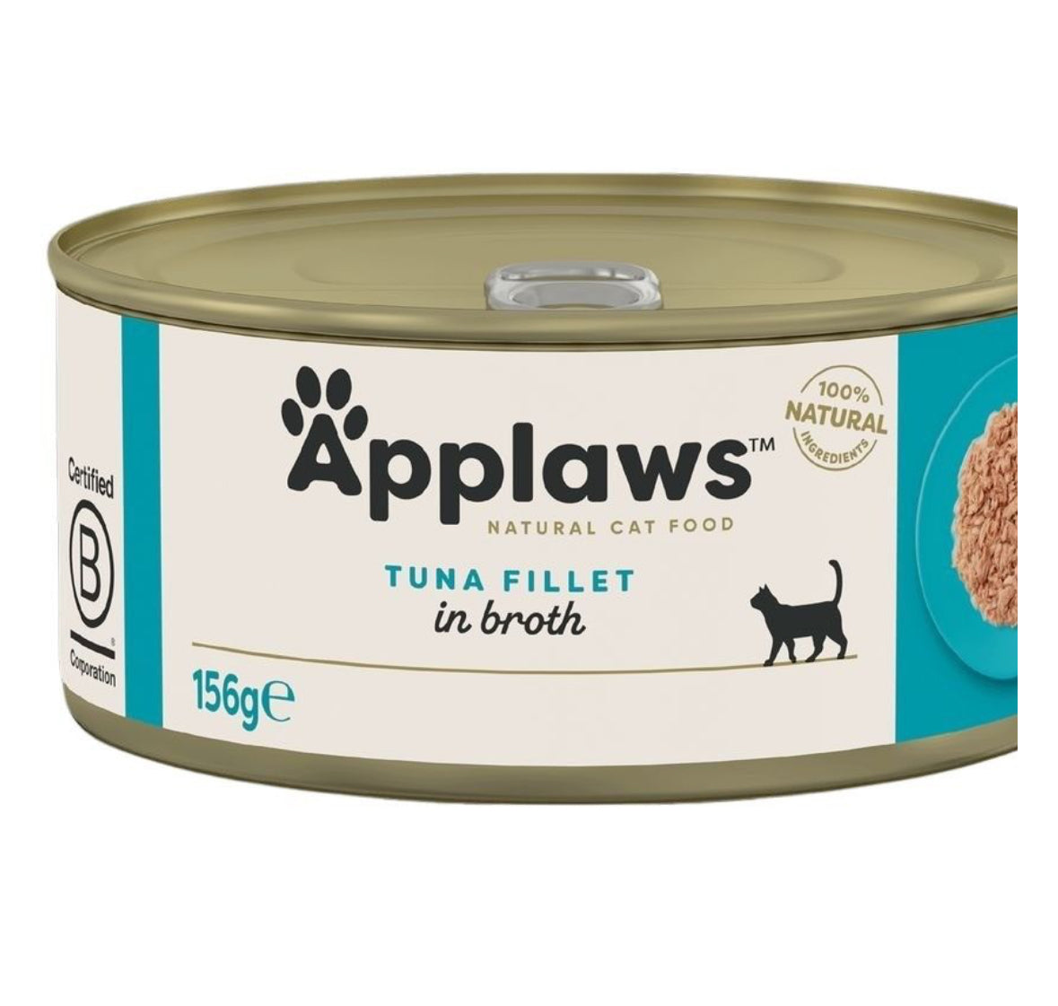 Applaws Tuna Fillet Adult Wet Cat Food 156gx24 Tin