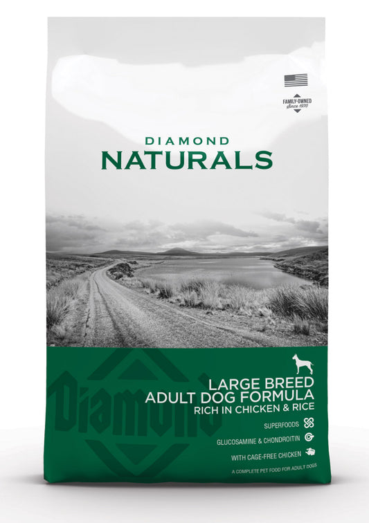 Diamond Naturals Large Breed Adult Dog Chicken & Rice Formula 15kg