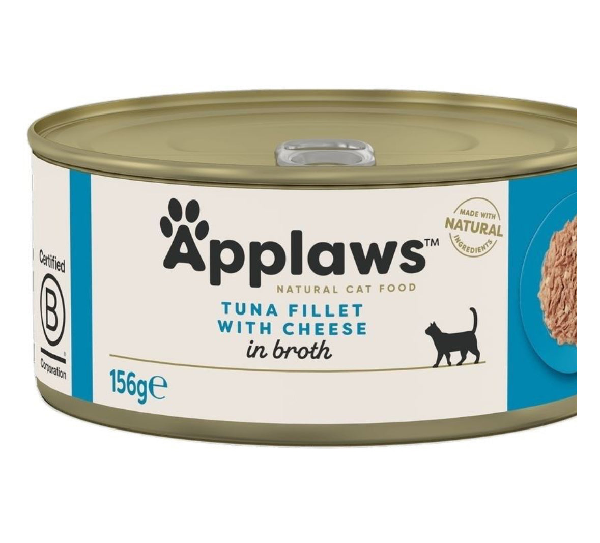 Applaws Tuna with Cheese Adult Wet Cat Food 156gx24 Tin