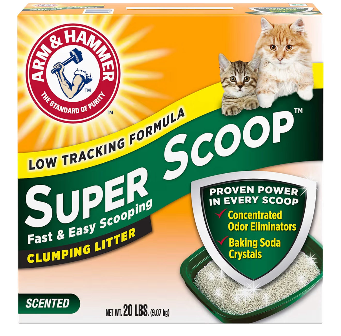 ARM & HAMMER Super Scoop Clumping Litter Fresh Scent, 20lb