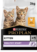 PRO PLAN KITTEN HEALTHY START DRY CAT FOOD WITH CHICKEN, 3 KG