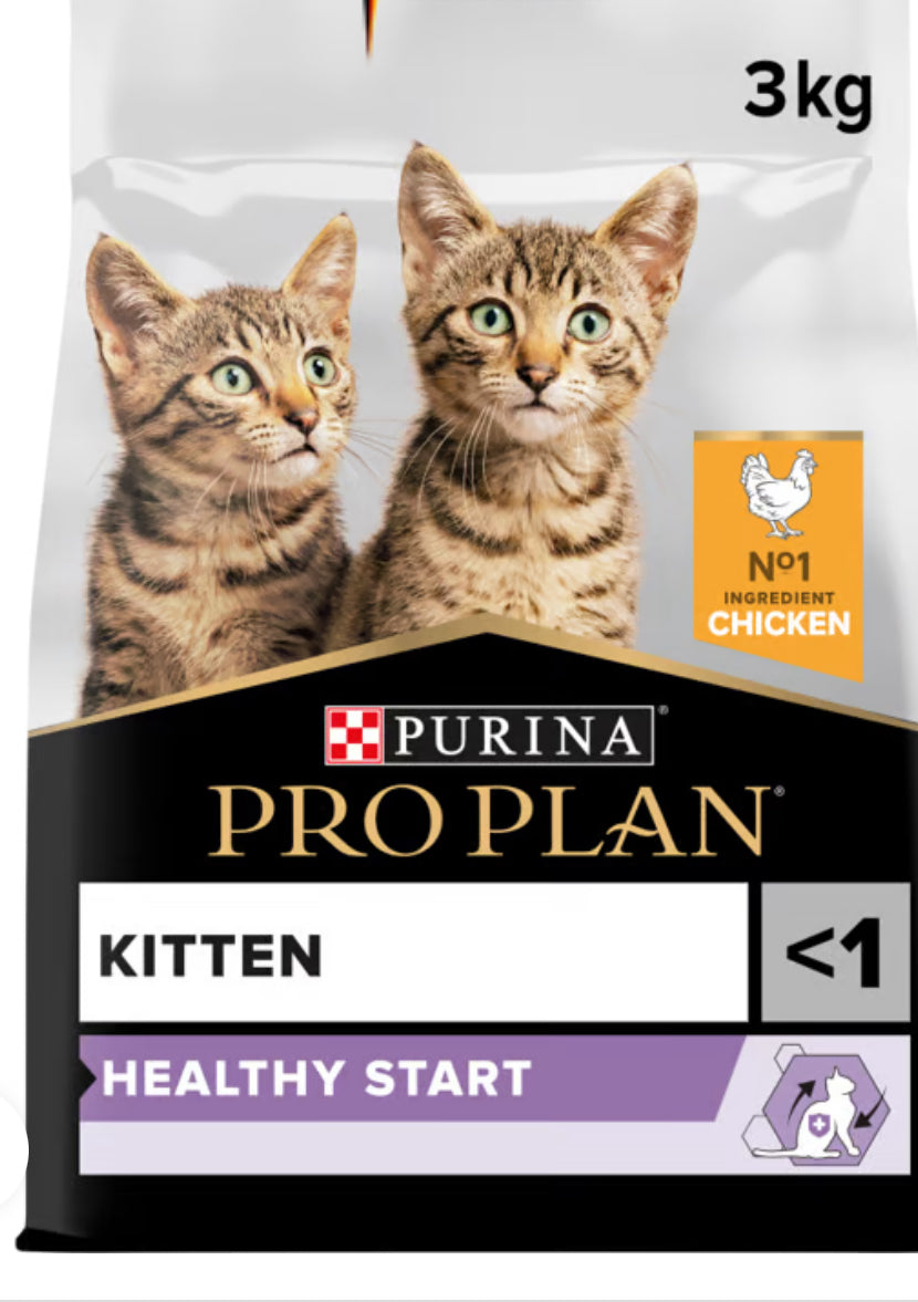 PRO PLAN KITTEN HEALTHY START DRY CAT FOOD WITH CHICKEN, 3 KG