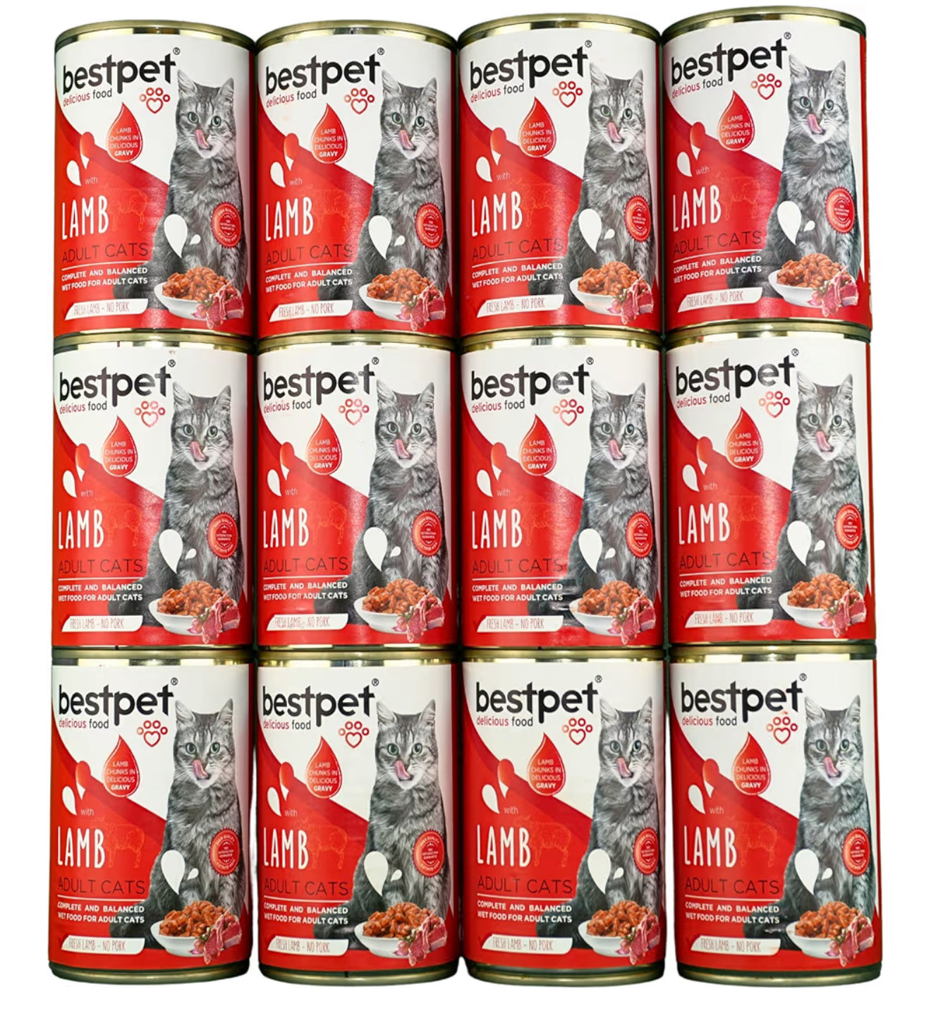 Bestpet Cat Wet Food Lamb In Gravy 400G X 24 Pc(CASE)