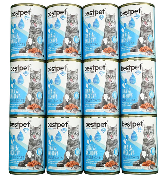 Bestpet Cat Wet Food Tuna & Anchovy Gravy 400G X24 Pc(CASE)