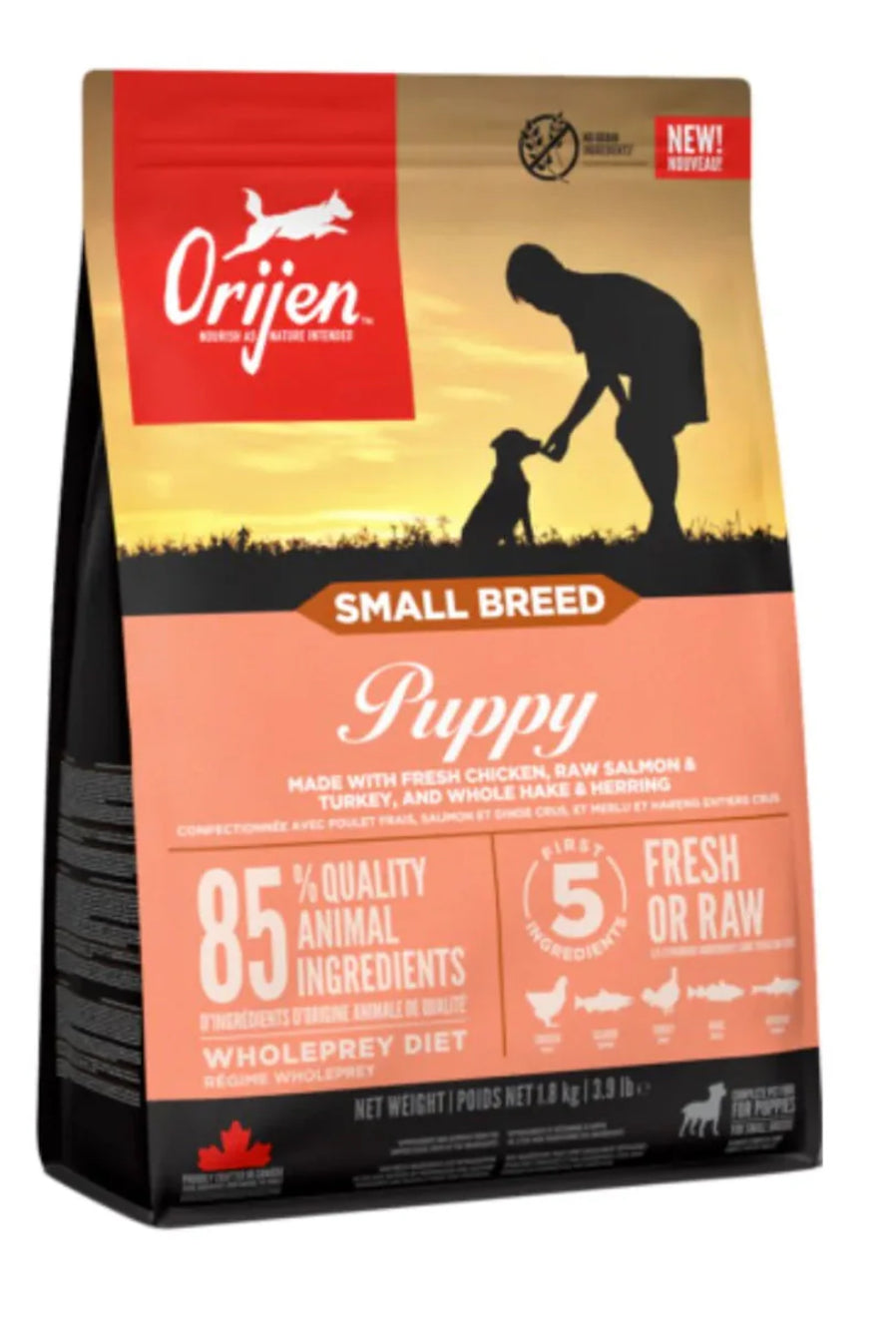 Orijen Puppy Small Breed Dog Grain-Free Dry Food 1.8KG
